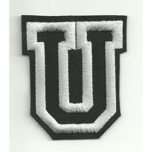 Patch embroidery LETTER U  5cm high