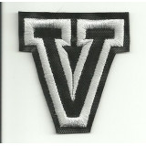 Patch embroidery LETTER V  5cm high