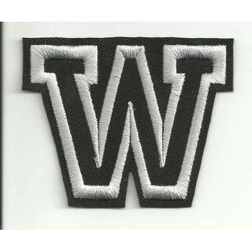 Patch embroidery LETTER W  5cm high