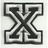 Patch embroidery LETTER X  5cm high