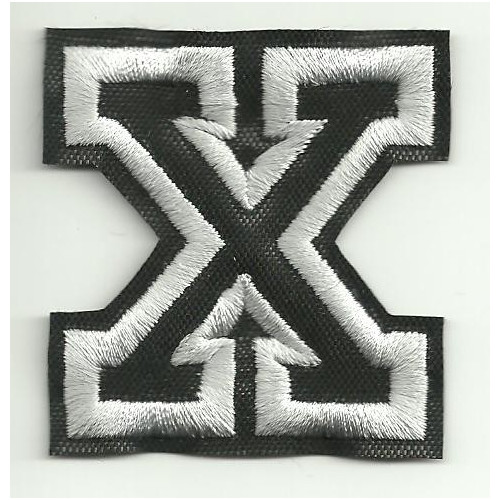 Patch embroidery LETTER X  5cm high