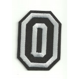 Patch embroidery LETTER 0  5cm high