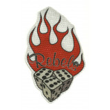 Textile patch DADOS REBELS 8,5CM X 13CM