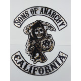 Textile patch SONS OF ANARCHY pack 3    40cm x 53cm
