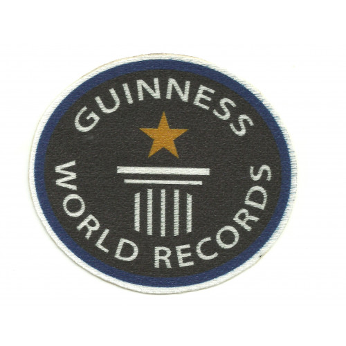 Parche textil WORLD RECORDS GUINNESS 8cm x 7cm