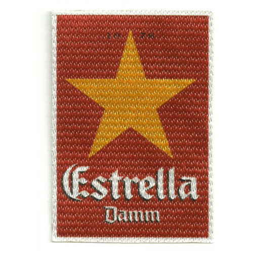 Textile patche ESTRELLA DAMM 6,5 CM x 9,5 CM