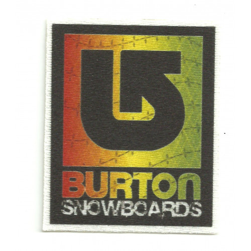 Parche textil BURTON SNOWBOARDS COLOR 5,5cm x 6,5cm