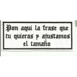 Embroidery Patch LAS FRASE GOTIC BLANCO/NEGRO 14cm x 6cm