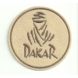 Patch embroidery DAKAR REDONDO BEIGE 7,5cm