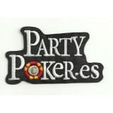 embroidery  patch  PARTY POKER.ES 8,5cm x 5cm