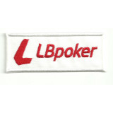 embroidery  patch  LBPOKER  8,5cm x 3,5cm