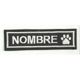 Embroidery Patch THE NAME OF YOUR PET  10cm X 2.8 cm