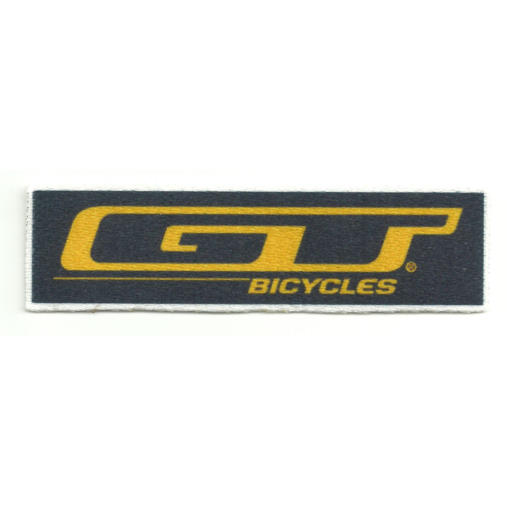 Parche textil GT BICYCLES AZUL 10,5CM X 3CM