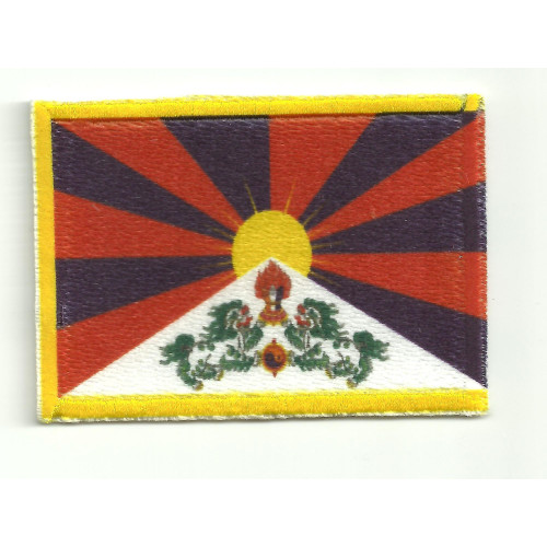 Patch embroidery and textile FLAG TIBET 4CM x 3CM
