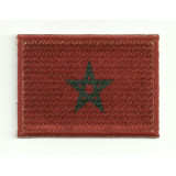Patch embroidery and textile FLAG MOROCCO 4CM x 3CM