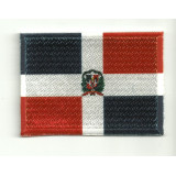 Patch embroidery and textile FLAG DOMINICAN REPUBLIC 7CM x 5CM