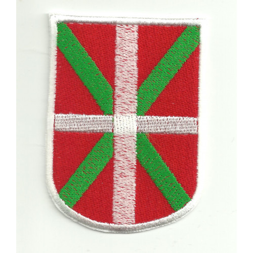 Patch embroidery SHIELD FLAG IKURRIÑA (Pais Vasco) 5.5 cm x 7.5 cm