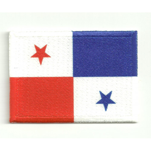 Patch embroidery and textile FLAG PANAMA 7CM x 5CM