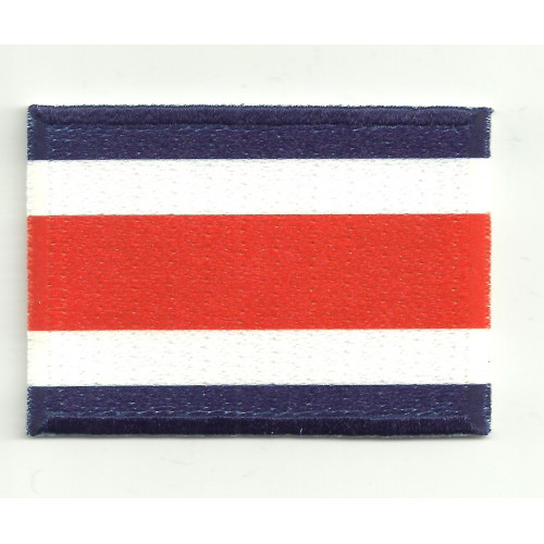 Patch embroidery and textile FLAG COSTA RICA 7CM x 5CM