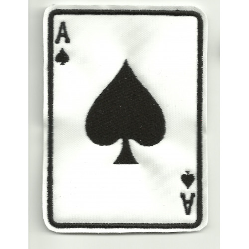 Patch embroidery  ACE OF SPADES  3cm x 4cm