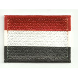 Patch embroidery and textile FLAG YEMEN 7CM x 5CM