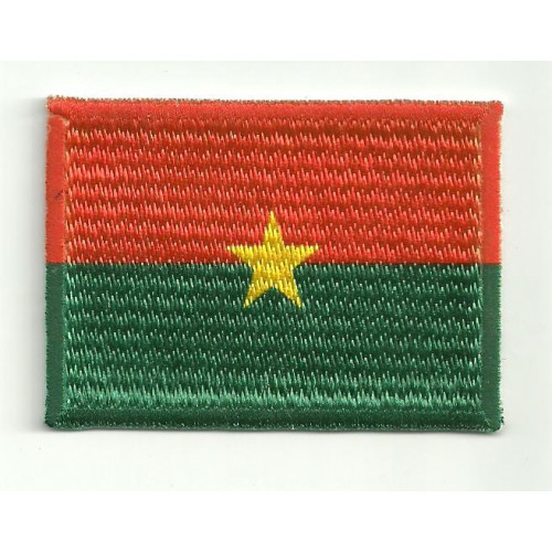 Patch embroidery and textile FLAG BURKINA FASO 4cm x 3cm