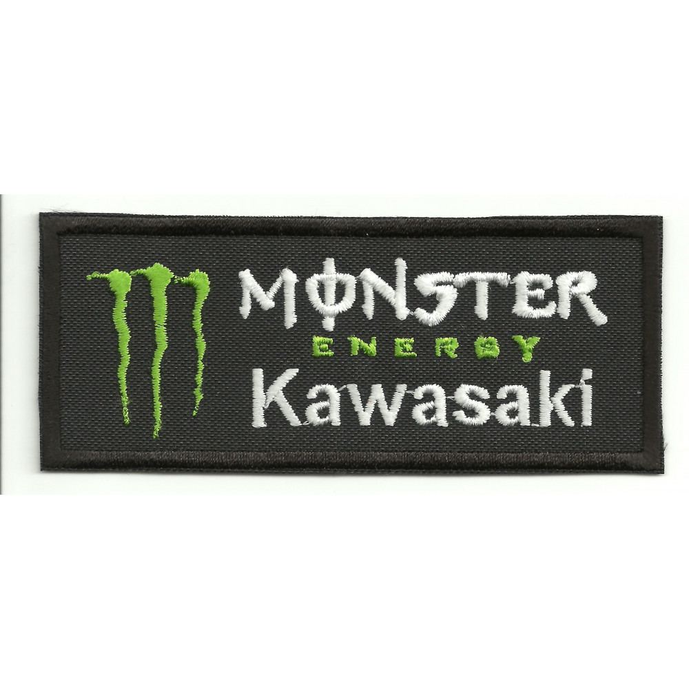 Parche bordado  KAWASAKI MONSTER ENERGY  10cm x 4cm