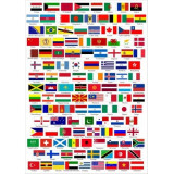 Patch embroidery and textile ANY BANNER of the WORLD  4cm x 3cm