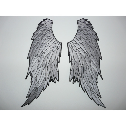 embroidery patch 2 ANGEL WINGS 18cm x 40cm each wing