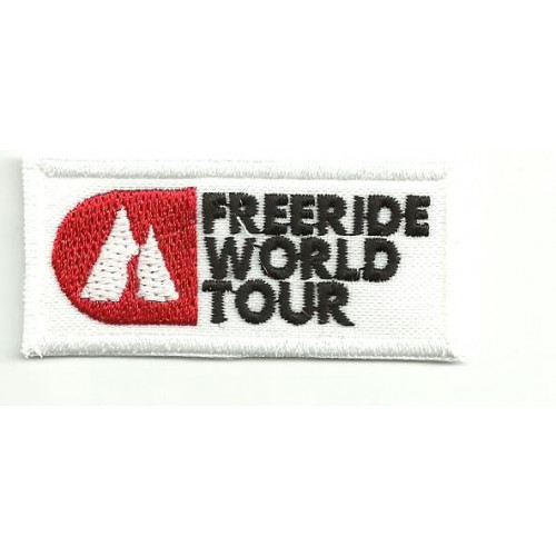 Parche bordado FREERIDE WORLD TOUR  9cm x 4,5cm