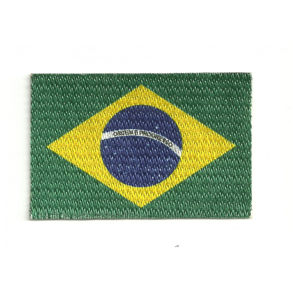 Parche bandera BRASIL  4cm x 3cm