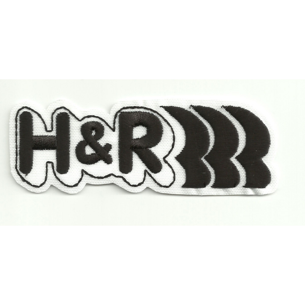 Parche bordado H&R 4,5cm x 1,7cm