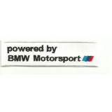 Patch embroidery POWERED BY BMW MOTORSPORT 5cm x 1,5cm