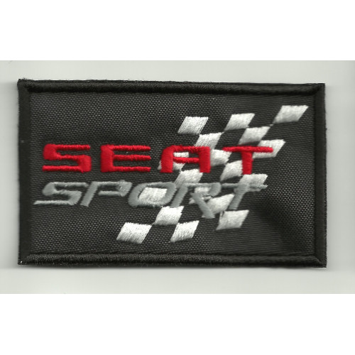 Patch embroidery SEAT SPORT 4,3cm x 2,5cm