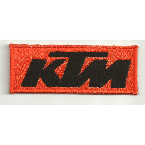 Patch embroidery KTM  ORANGE BLACK  4cm x 1,5cm