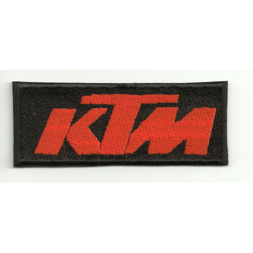 Patch embroidery KTM BLACK ORANGE 8cm x 3cm