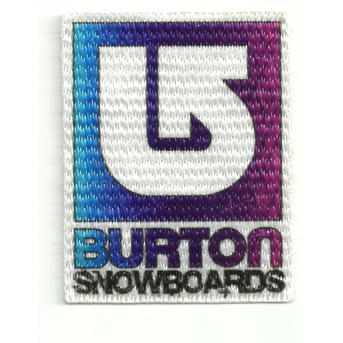 Textile patch BURTON SNOWBOARDS AZUL 5cm x 7cm