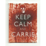 Patch  embroidery KEEP CALM CARRIE  7cm x 5cm