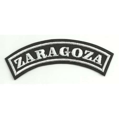 Embroidered Patch ZARAGOZA  11cm x 4cm
