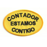 Embroidery  patch CONTADOR ESTAMOS CONTIGO 9cm x 6cm