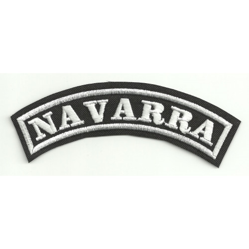 Parche bordado NAVARRA  11cm x 4cm