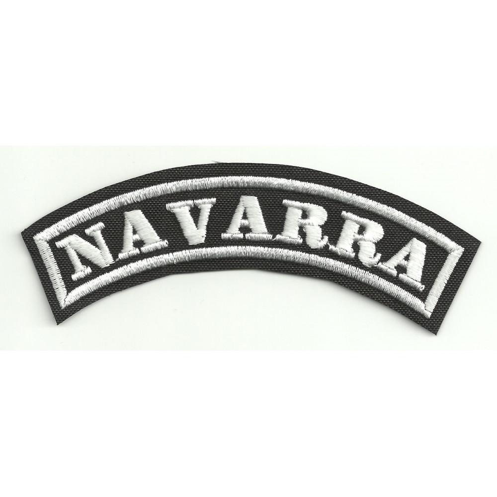 Parche bordado NAVARRA  11cm x 4cm