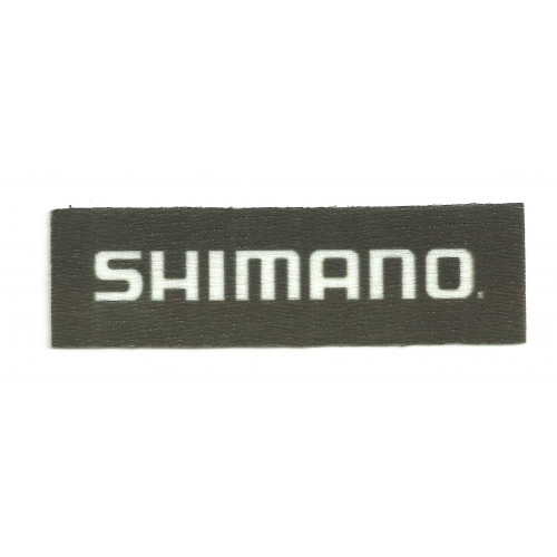 Parche textil  SHIMANO NEGRO 9cm x 2,5cm