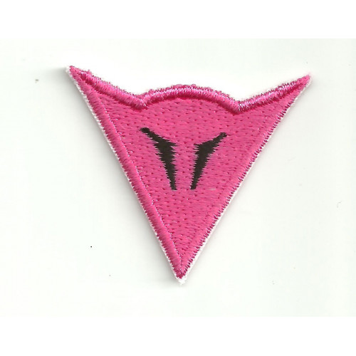 Patch embroidery DAINESE LOGO PINK  7cm x 6,5cm