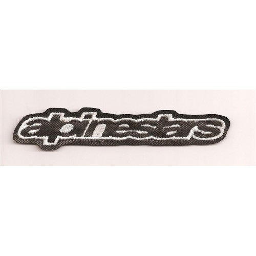 Patch embroidery ALPINESTARS BLACK 15cm x 2,5cm