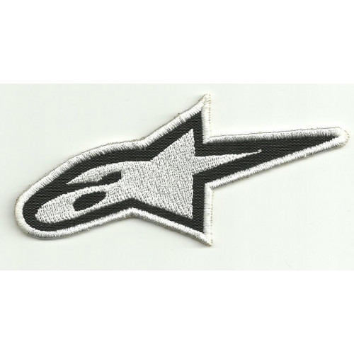 Patch embroidery ALPINESTARS LOGO THREAD WHITE 15cm x 7cm