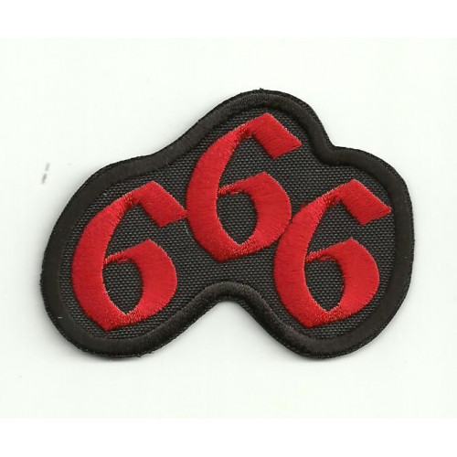 embroidered patch 666  28cm x 17,8cm