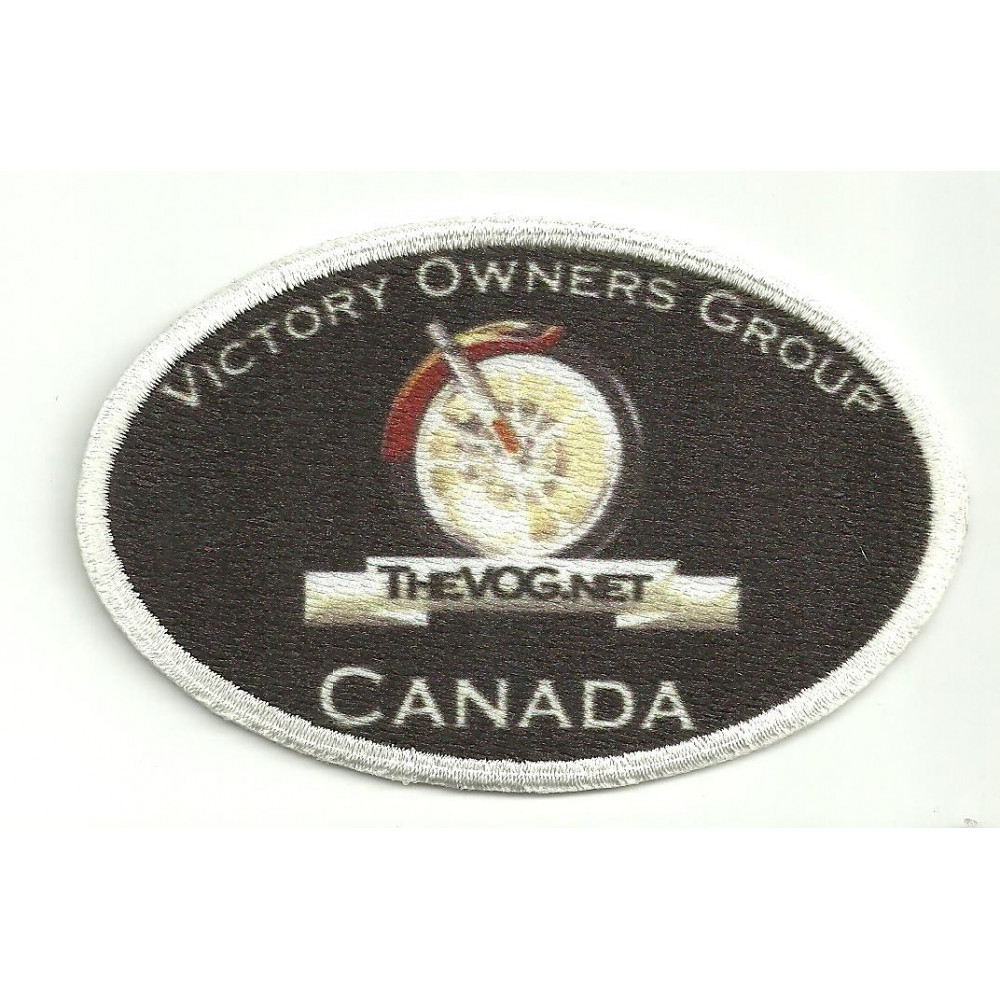 Parche bordado y textil VICTORY MOTORCYCLES CANADA  8cm X 5,5cm