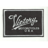 embroidery patch VICTORY MOTORCYCLES CUADRADO  9cm x 6cm