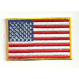 Parche bandera USA BORDE EXTERIOR AMARILLO 4cm x 3cm